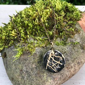 Tumble Weed Root Pendant Necklace